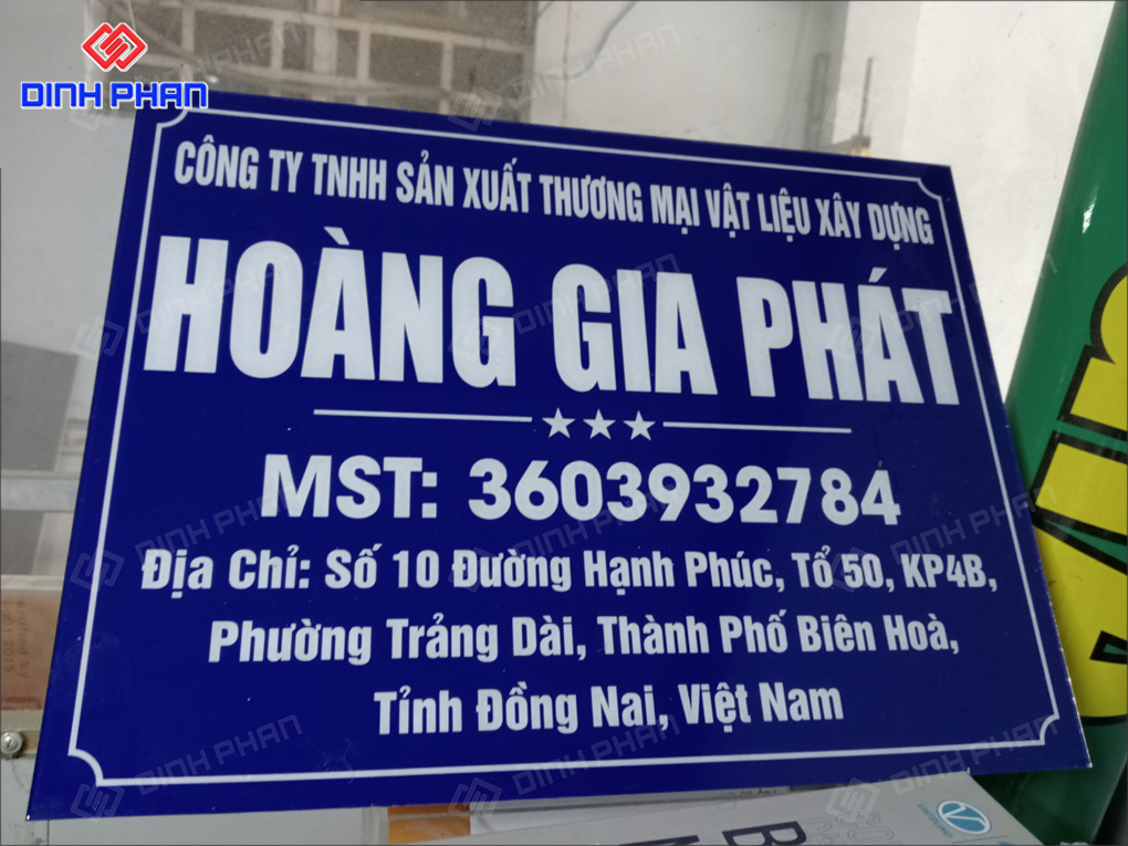 Làm Bảng Hiệu Công Ty Đẹp, Đa Dạng Chất Liệu, Giá Rẻ