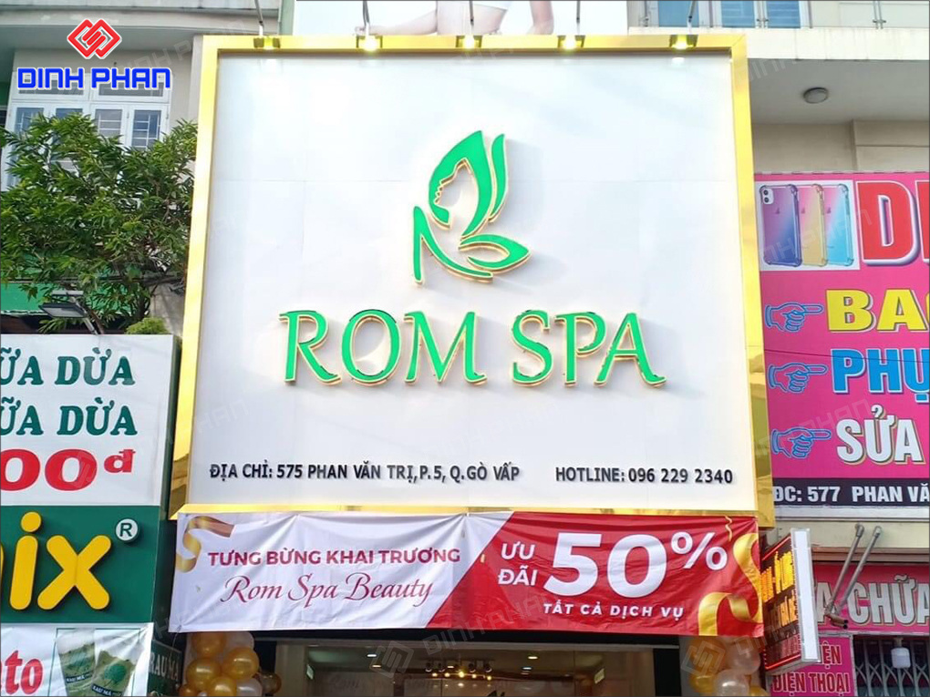 Làm Bảng Hiệu Spa Trọn Gói, Hợp Xu Hướng, Giá Rẻ