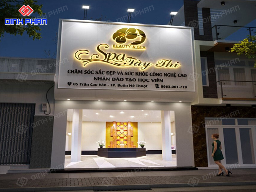 Làm Bảng Hiệu Spa Trọn Gói, Hợp Xu Hướng, Giá Rẻ