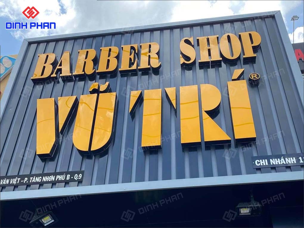 Thiết Kế Thi Công Bảng Hiệu Barber Shop Trọn Gói, Ấn Tượng