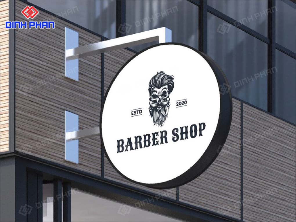 Thiết Kế Thi Công Bảng Hiệu Barber Shop Trọn Gói, Ấn Tượng