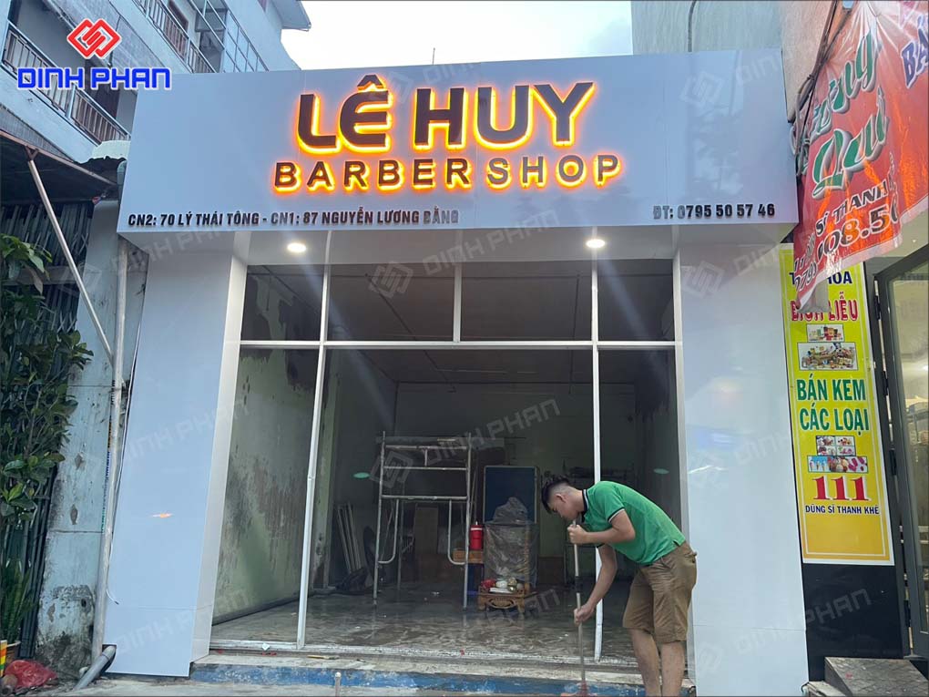 Thiết Kế Thi Công Bảng Hiệu Barber Shop Trọn Gói, Ấn Tượng