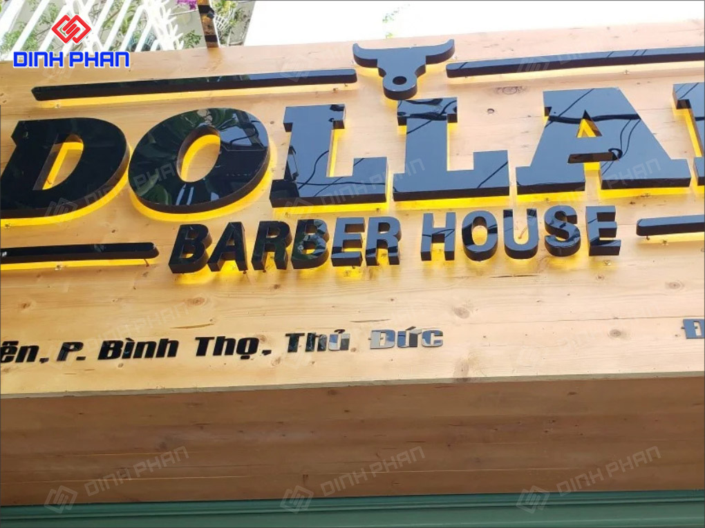 Thiết Kế Thi Công Bảng Hiệu Barber Shop Trọn Gói, Ấn Tượng