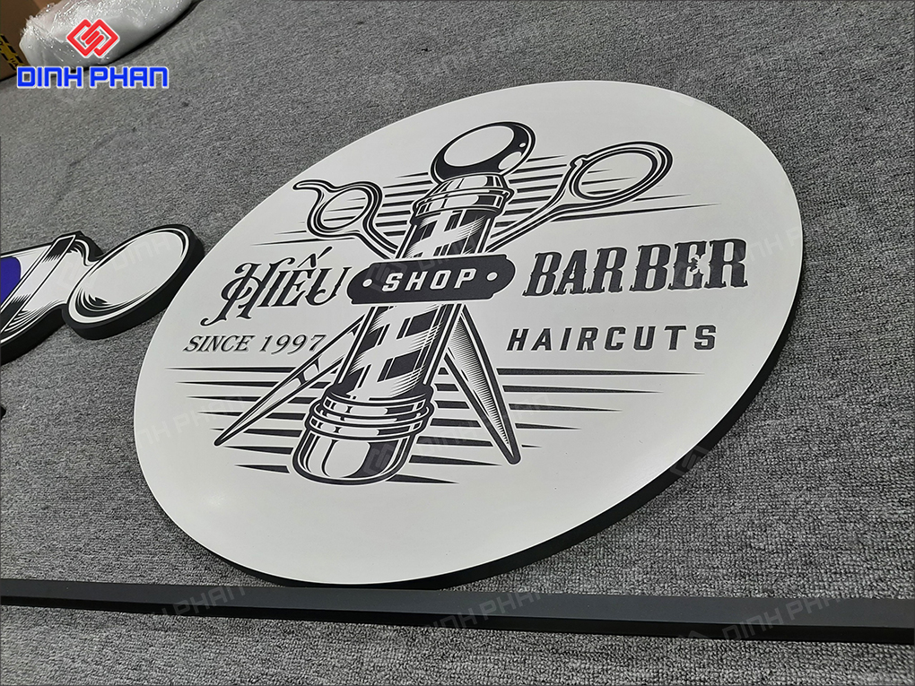 Thiết Kế Thi Công Bảng Hiệu Barber Shop Trọn Gói, Ấn Tượng