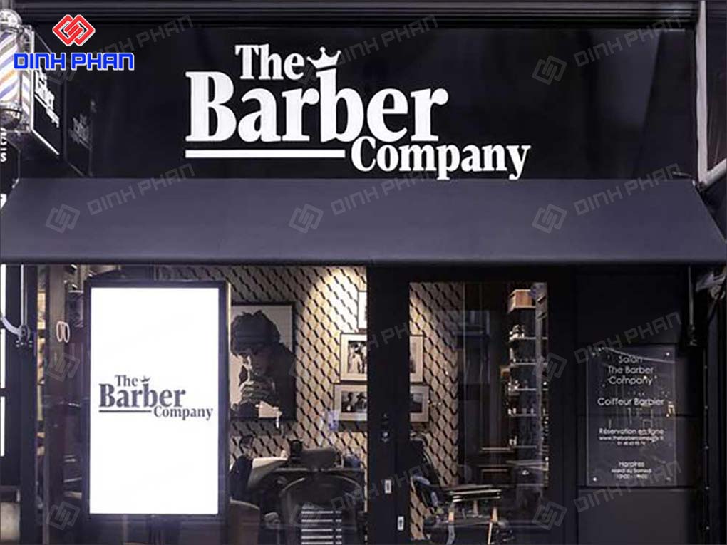 Thiết Kế Thi Công Bảng Hiệu Barber Shop Trọn Gói, Ấn Tượng