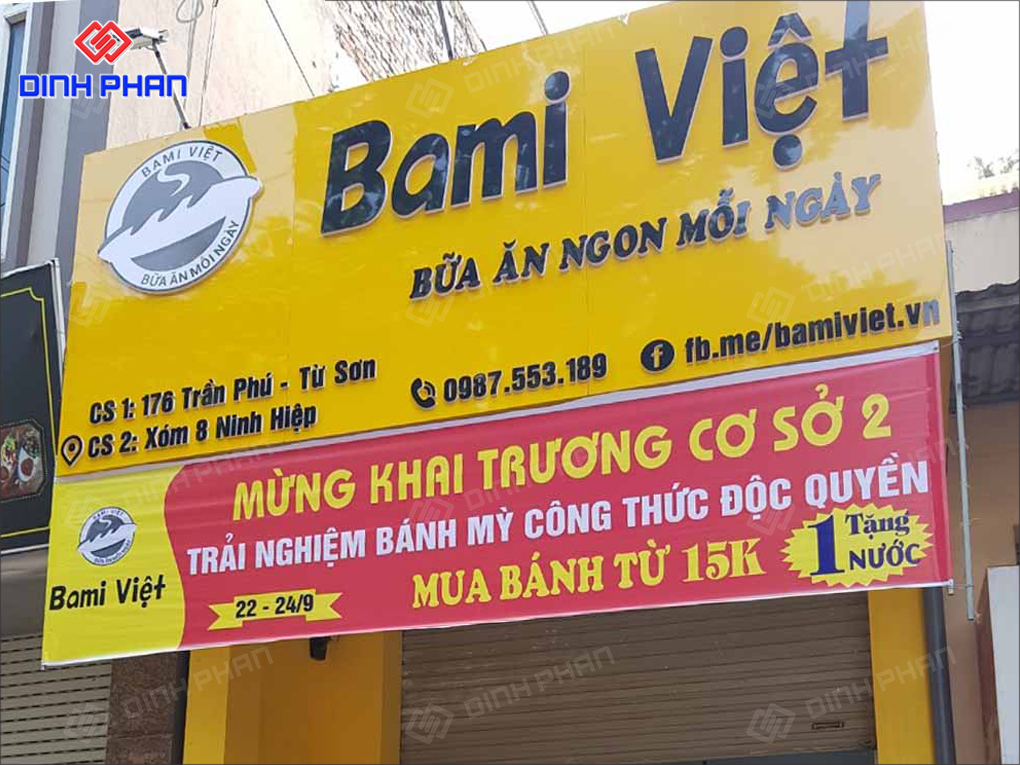 Làm Bảng Hiệu Quán Ăn Trọn Gói, Độc Đáo, Giá Rẻ