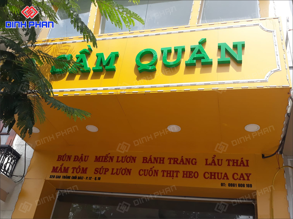 Làm Bảng Hiệu Quán Ăn Trọn Gói, Độc Đáo, Giá Rẻ