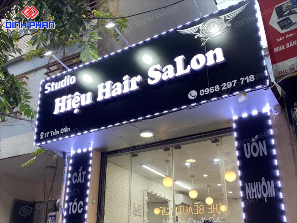 Làm Bảng Hiệu Salon Tóc Trọn Gói, Độc Đáo, Giá Rẻ