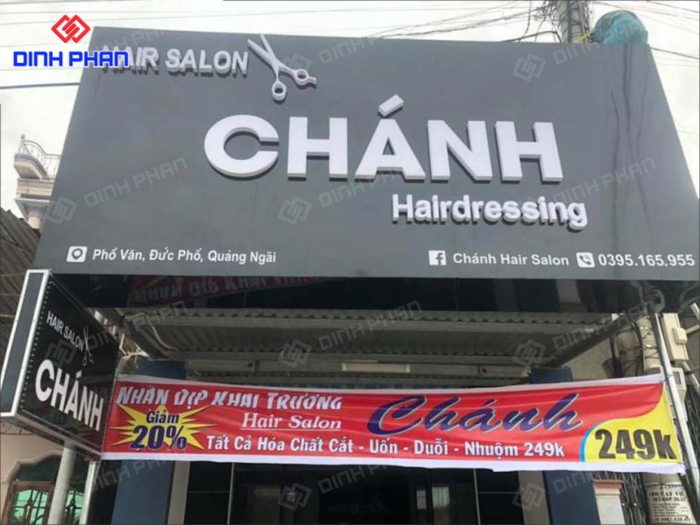 Làm Bảng Hiệu Salon Tóc Trọn Gói, Độc Đáo, Giá Rẻ