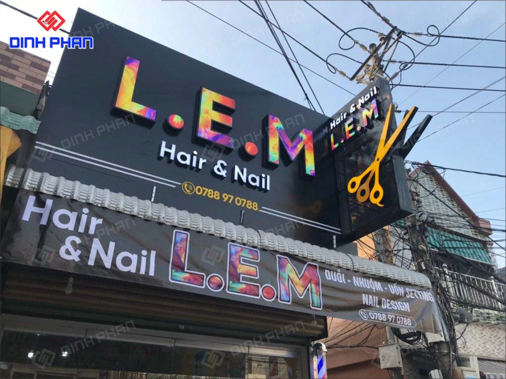 Làm Bảng Hiệu Salon Tóc Trọn Gói, Độc Đáo, Giá Rẻ