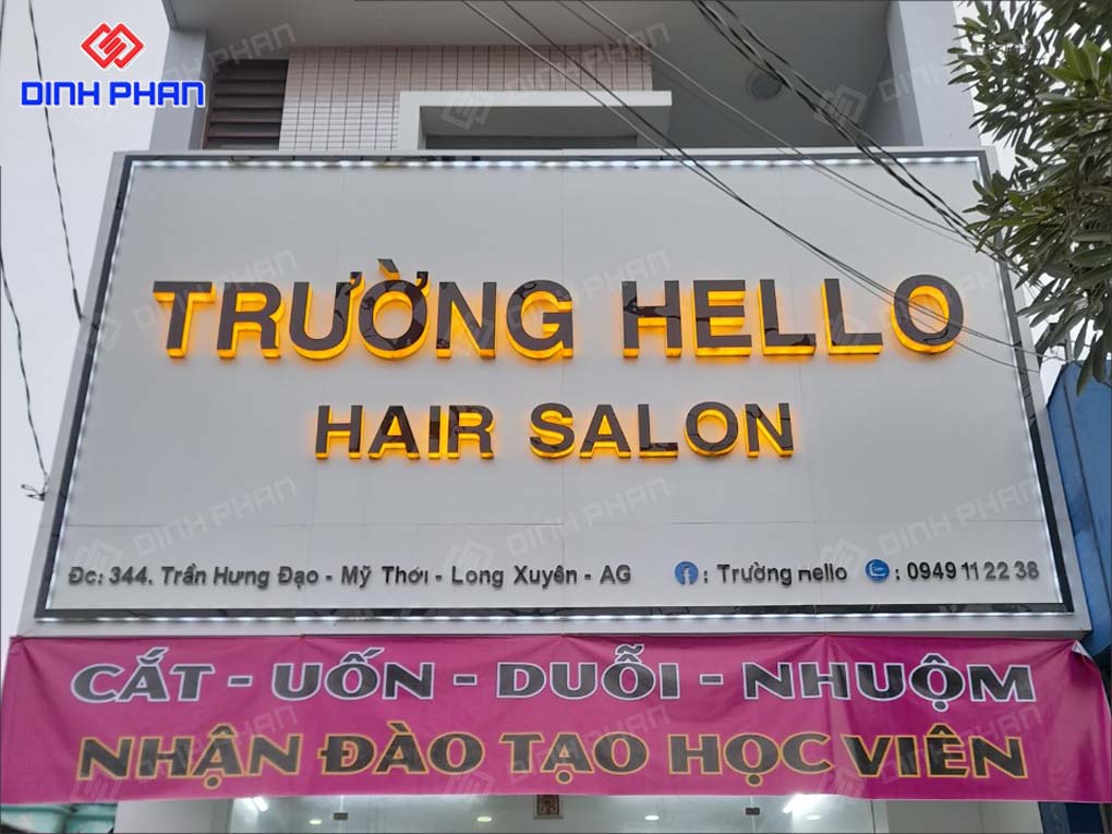 Làm Bảng Hiệu Salon Tóc Trọn Gói, Độc Đáo, Giá Rẻ