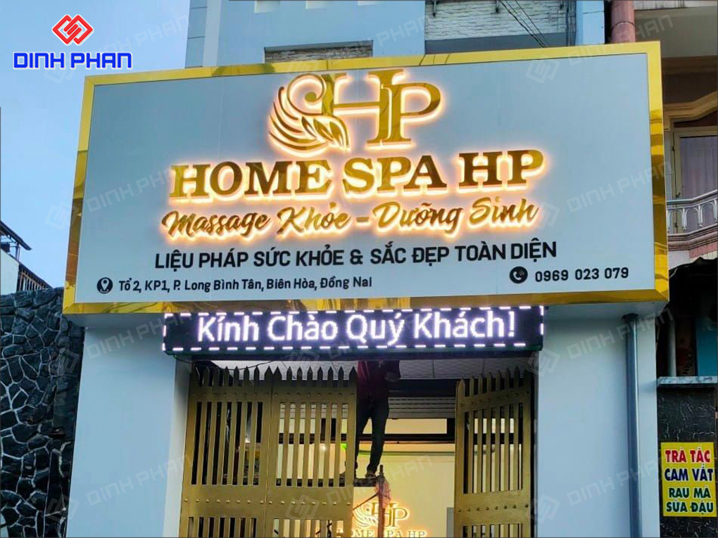 Làm Biển Quảng Cáo Spa Trọn Gói, Tinh Tế, Chuyên Nghiệp