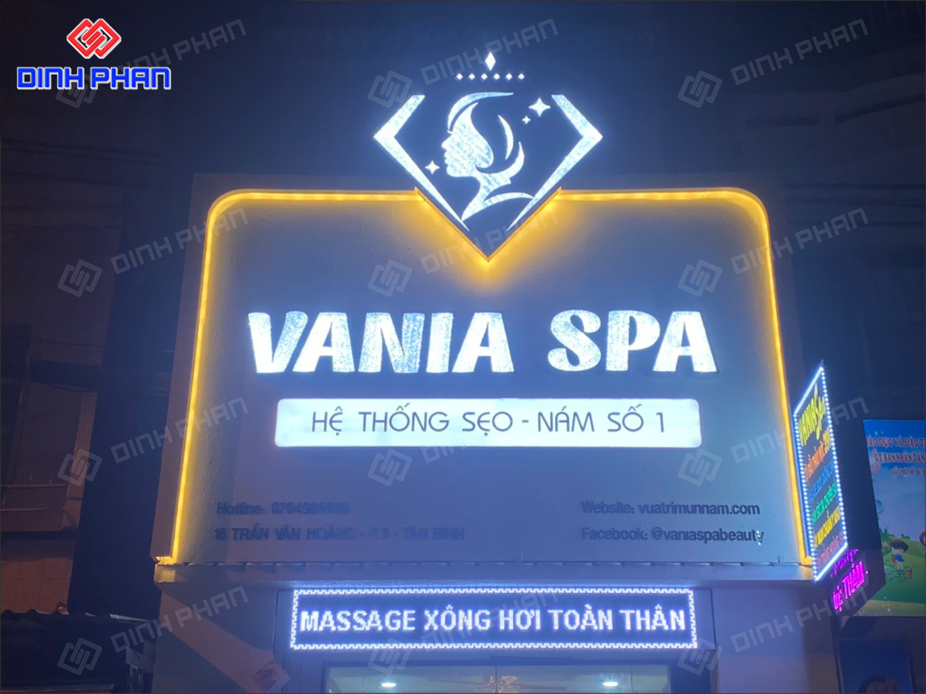 Làm Biển Quảng Cáo Spa Trọn Gói, Tinh Tế, Chuyên Nghiệp