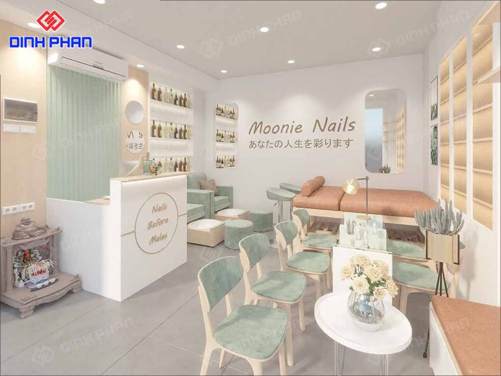 Thiết Kế Tiệm Nail Trọn Gói, Sang Chảnh, Hiện Đại