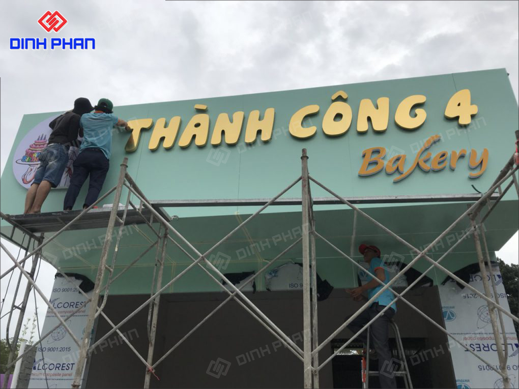 Thiết Kế, Thi Công Bảng Hiệu Alu Chữ Nổi Chất Lượng, Giá Rẻ