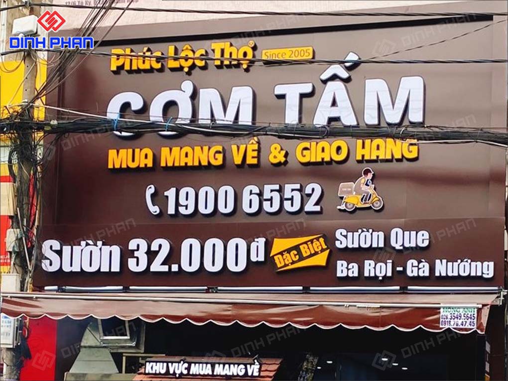 Dịch Vụ Làm Bảng Hiệu Cơm Tấm Đẹp, Độc Lạ, Thu Hút