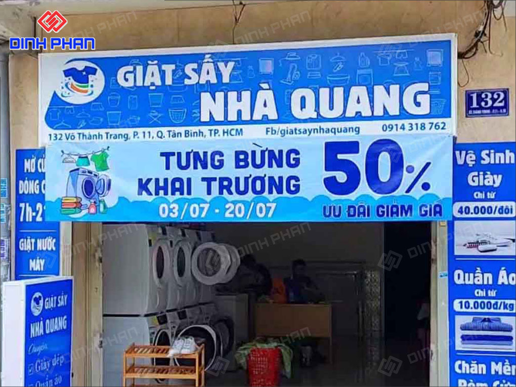 20+ Mẫu Bảng Hiệu Giặt Sấy Đẹp Mắt, Nổi Bật, Thu Hút