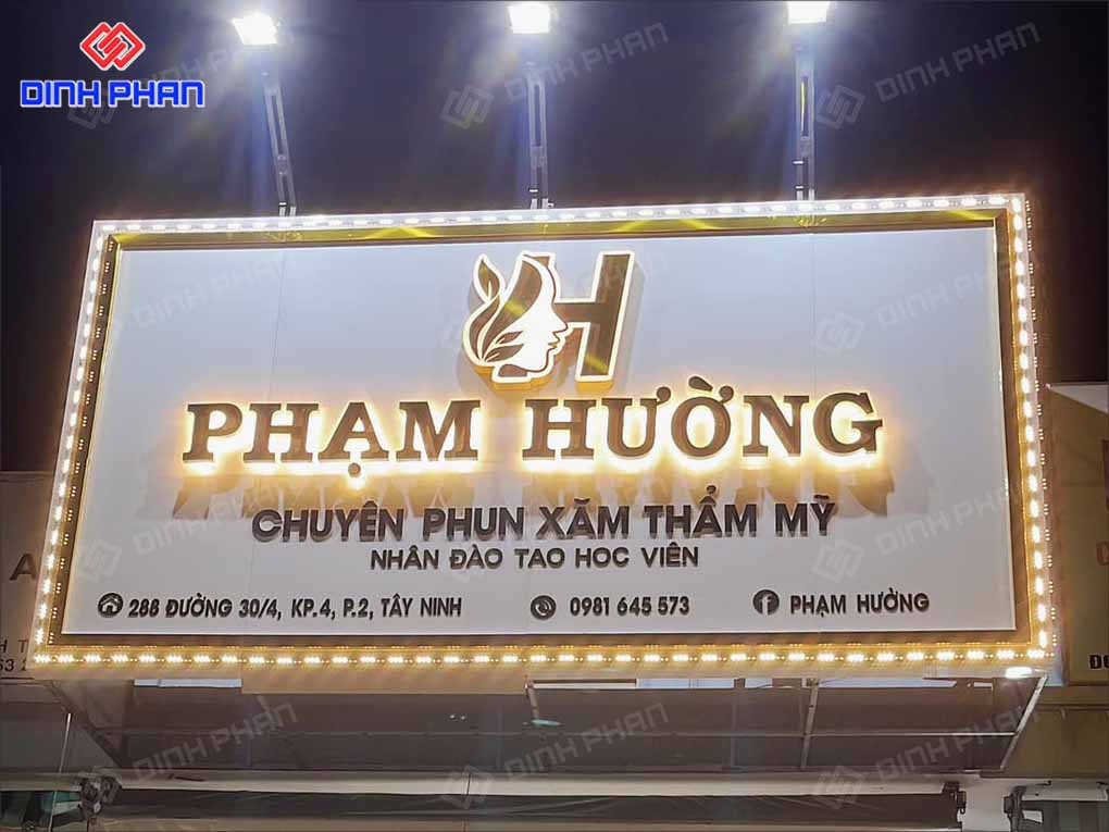 Làm Bảng Hiệu Phun Xăm Thẩm Mỹ Trọn Gói, Giá Rẻ