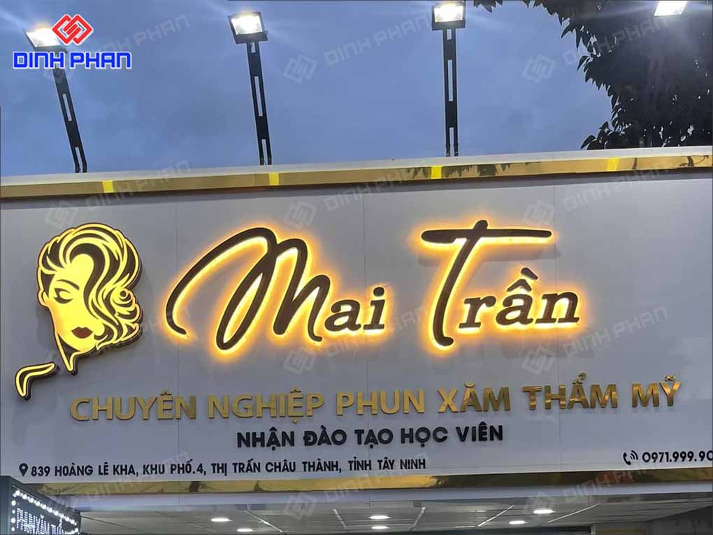 Làm Bảng Hiệu Phun Xăm Thẩm Mỹ Trọn Gói, Giá Rẻ