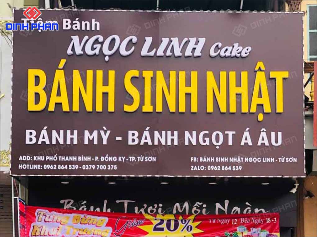 20+ Mẫu Bảng Hiệu Tiệm Bánh Kem, Bánh Ngọt Đẹp, Thu Hút