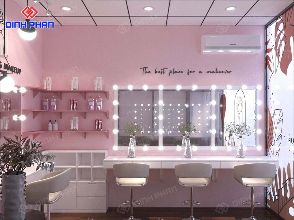 Decor Tiệm Makeup Nhỏ Hợp Xu Hướng, Tối Ưu Không Gian