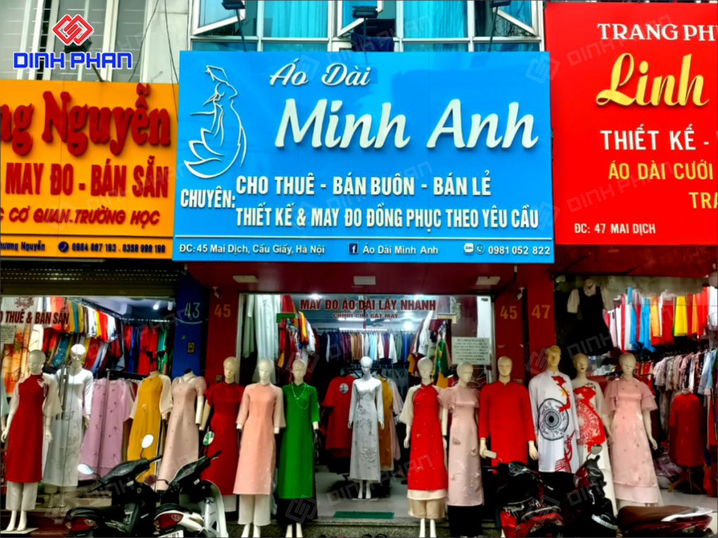 15+ Mẫu Bảng Hiệu Áo Dài Sang Trọng, Thời Thượng