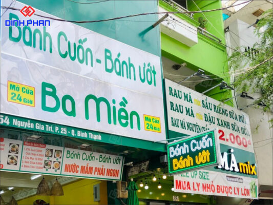 20+ Mẫu Bảng Hiệu Bánh Cuốn Nóng Đẹp, Hấp Dẫn