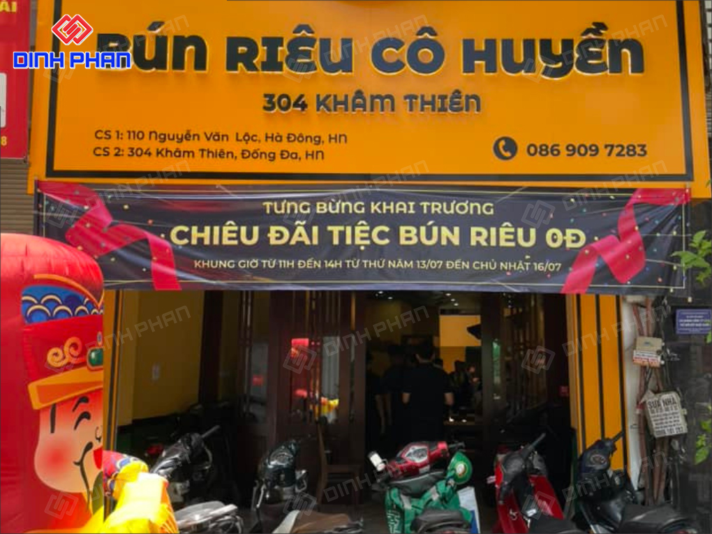 Làm Bảng Hiệu Bún Riêu Đẹp, Ấn Tượng, Thu Hút Làm Bảng Hiệu Bún Riêu Đẹp, Ấn Tượng, Thu Hút