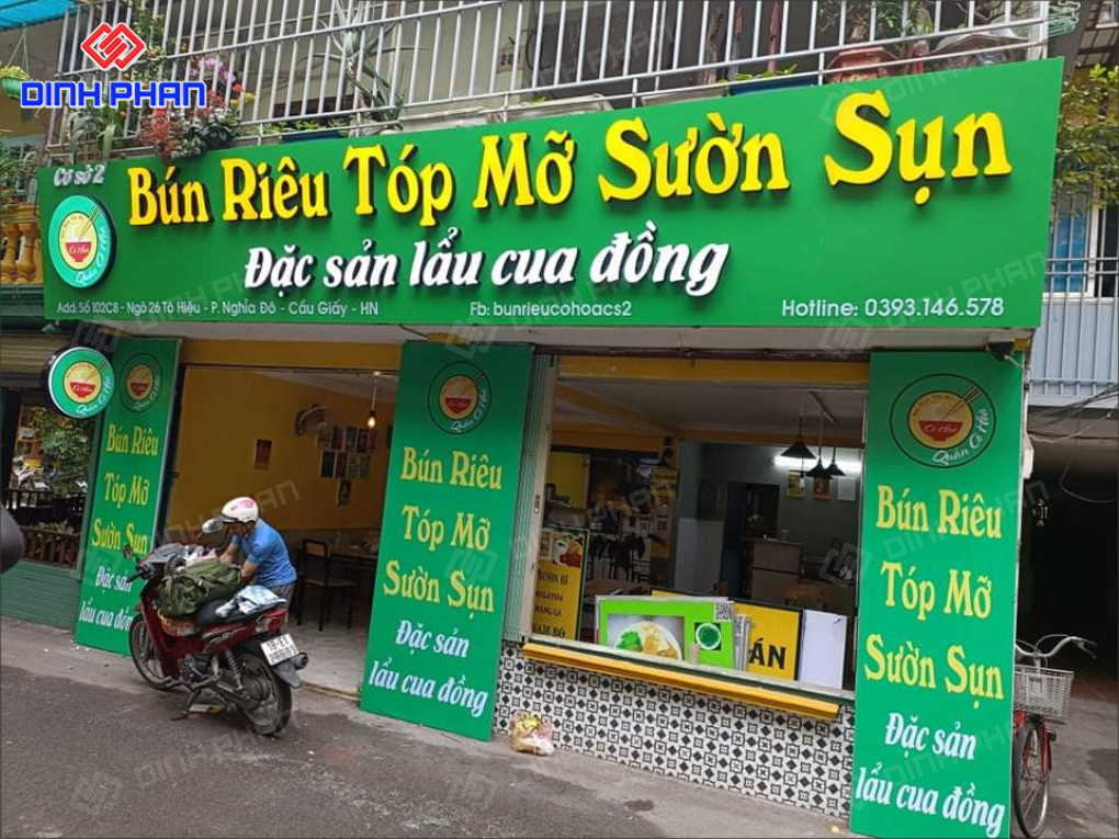 Làm Bảng Hiệu Bún Riêu Đẹp, Ấn Tượng, Thu Hút Làm Bảng Hiệu Bún Riêu Đẹp, Ấn Tượng, Thu Hút