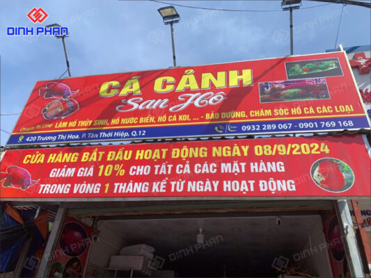 15+ Mẫu Bảng Hiệu Cá Cảnh Đẹp Mắt, Nổi Bật, Hút Khách