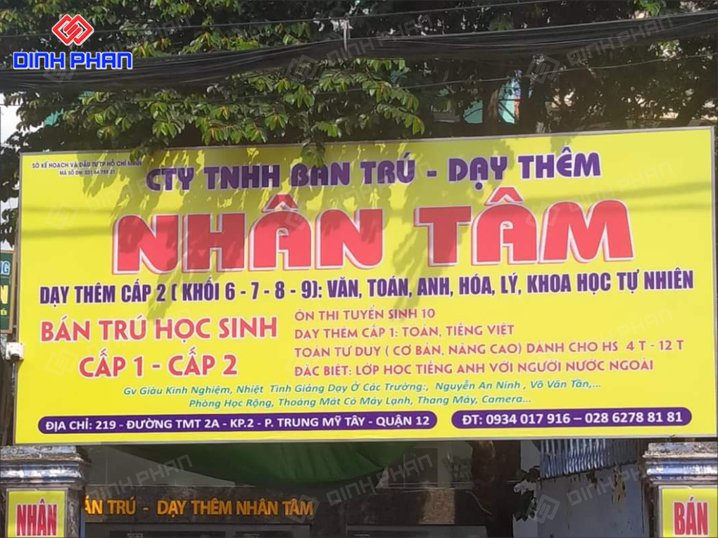 15+ Mẫu Bảng Hiệu Dạy Thêm Chuyên Nghiệp, Uy Tín