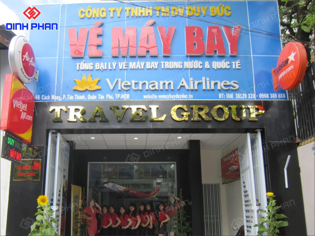 Làm Bảng Hiệu Vé Máy Bay Trọn Gói, Chuyên Nghiệp Làm Bảng Hiệu Vé Máy Bay Trọn Gói, Chuyên Nghiệp