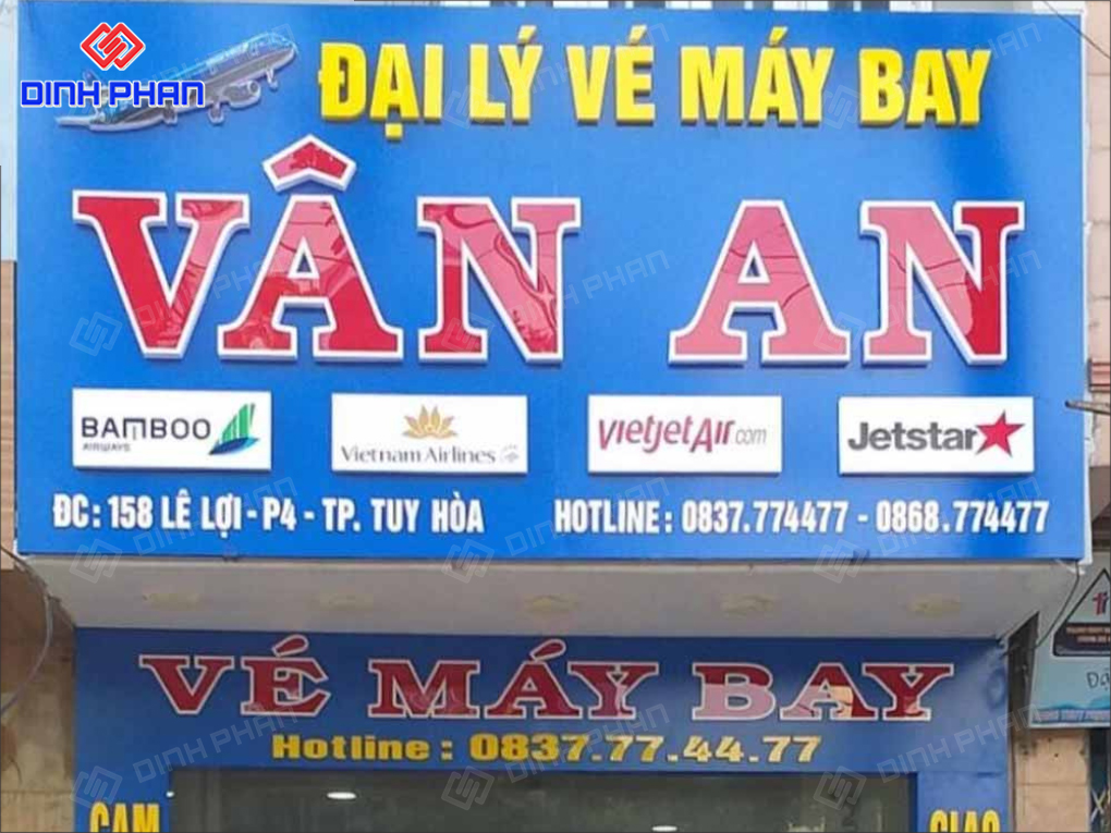 Làm Bảng Hiệu Vé Máy Bay Trọn Gói, Chuyên Nghiệp Làm Bảng Hiệu Vé Máy Bay Trọn Gói, Chuyên Nghiệp