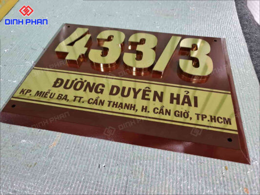 20+ Mẫu Bảng Số Nhà Inox Đẳng Cấp, Ấn Tượng