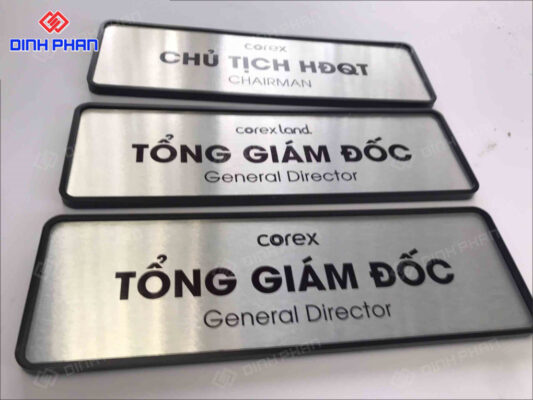Làm Biển Hiệu Văn Phòng, Biển Tên Phòng Ban Đẹp, Giá Rẻ