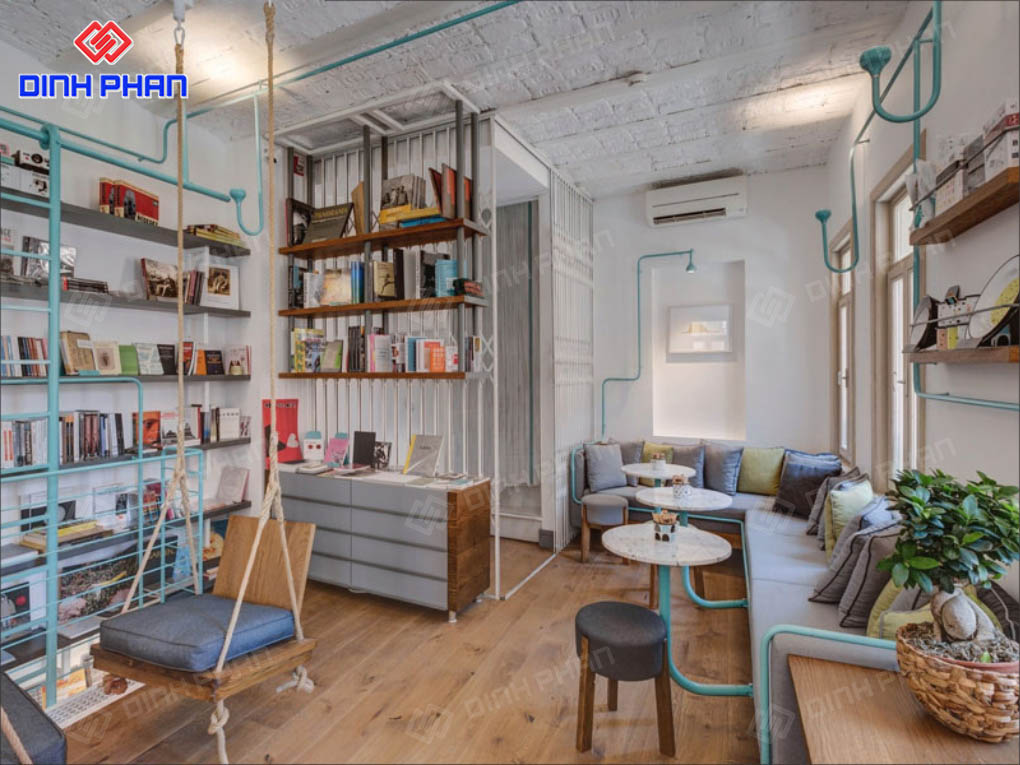 Thiết Kế Cafe Sách Tinh Tế, Cực Chill Cho Người Yêu Sách