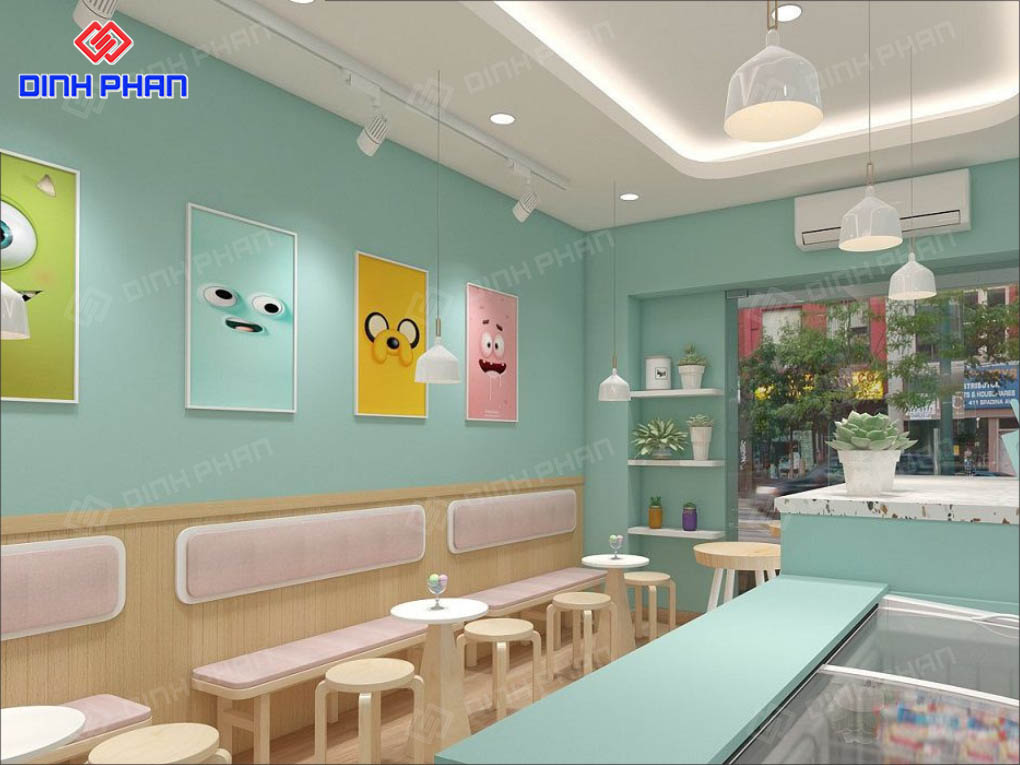 Top 25 Mẫu Thiết Kế Quán Kem Nhỏ Độc Đáo, Hút Khách Top 25 Mẫu Thiết Kế Quán Kem Nhỏ Độc Đáo, Hút Khách