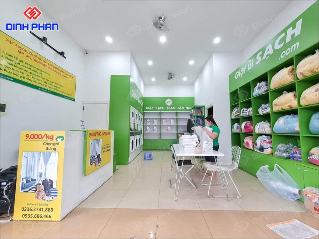 Thiết Kế Tiệm Giặt Ủi Trọn Gói Đẹp Mắt, Sạch Sẽ, Hút Khách Thiết Kế Tiệm Giặt Ủi Trọn Gói Đẹp Mắt, Sạch Sẽ, Hút Khách