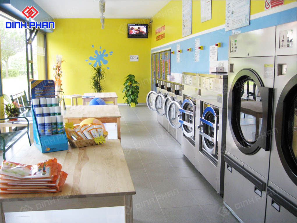 Thiết Kế Tiệm Giặt Ủi Trọn Gói Đẹp Mắt, Sạch Sẽ, Hút Khách