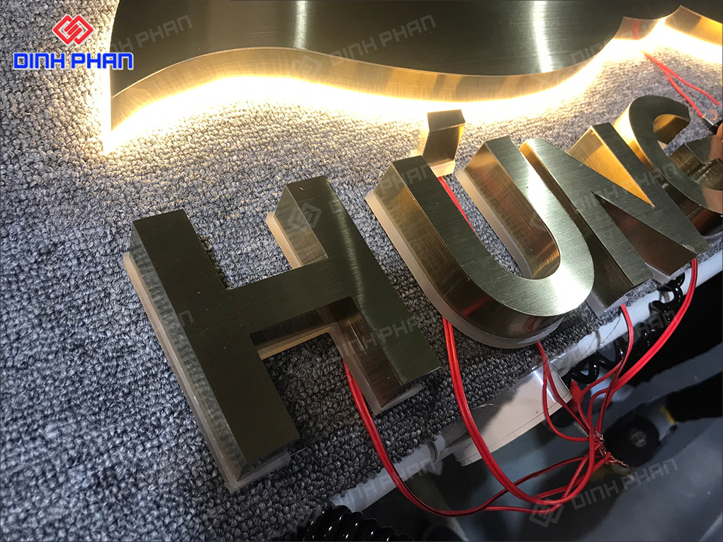 Gia Công Chữ Inox Vàng Xước Theo Yêu Cầu, Bền Đẹp, Giá Rẻ Gia Công Chữ Inox Vàng Xước Theo Yêu Cầu, Bền Đẹp, Giá Rẻ