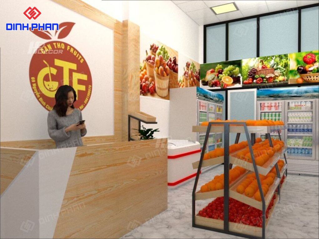 20+ Mẫu Thiết Kế Cửa Hàng Hoa Quả Nổi Bật, Thu Hút