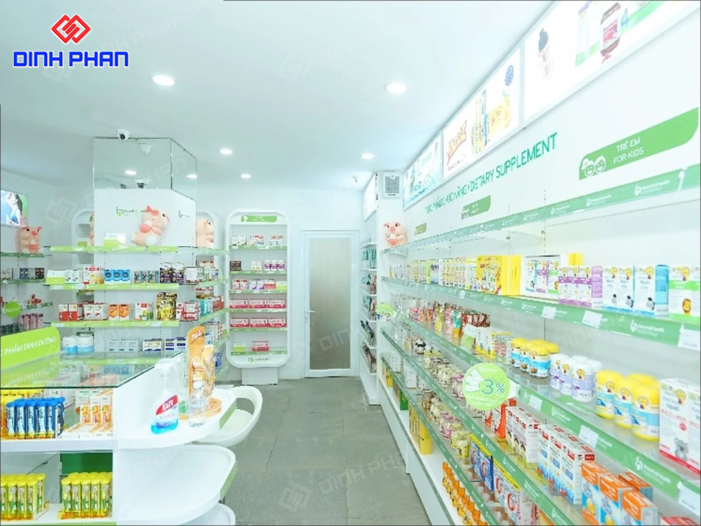 Thiết Kế Cửa Hàng Thực Phẩm Chức Năng Trọn Gói, Tối Ưu Thiết Kế Cửa Hàng Thực Phẩm Chức Năng Trọn Gói, Tối Ưu