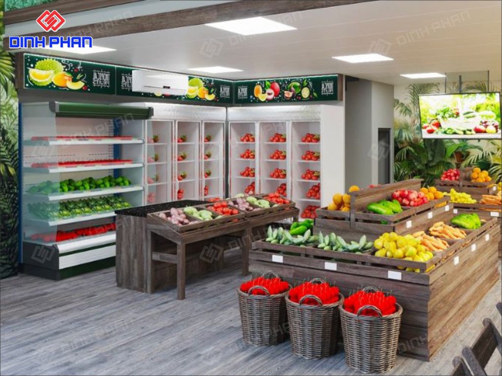 15+ Mẫu Thiết Kế Cửa Hàng Thực Phẩm Sạch Đẹp, Hiện Đại