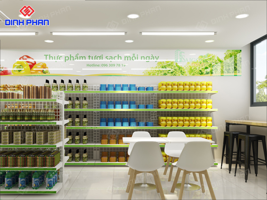 15+ Mẫu Thiết Kế Cửa Hàng Thực Phẩm Sạch Đẹp, Hiện Đại