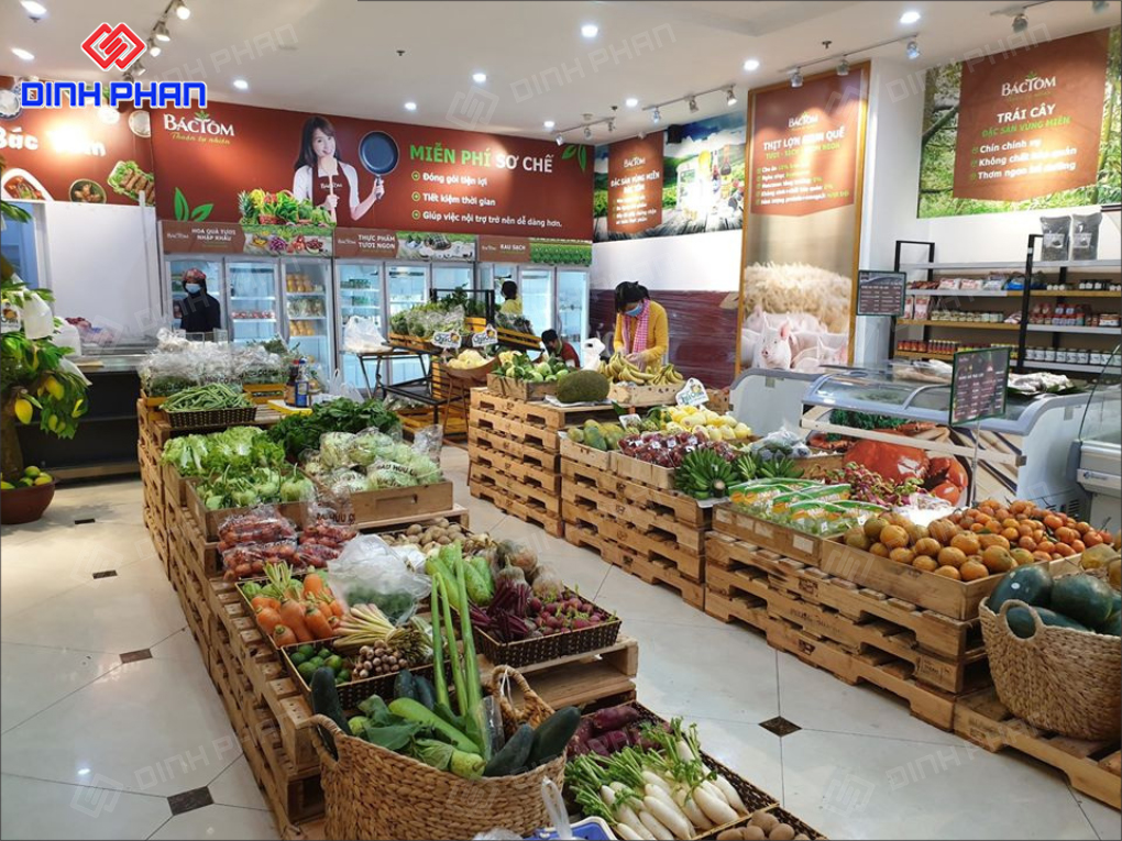15+ Mẫu Thiết Kế Cửa Hàng Thực Phẩm Sạch Đẹp, Hiện Đại