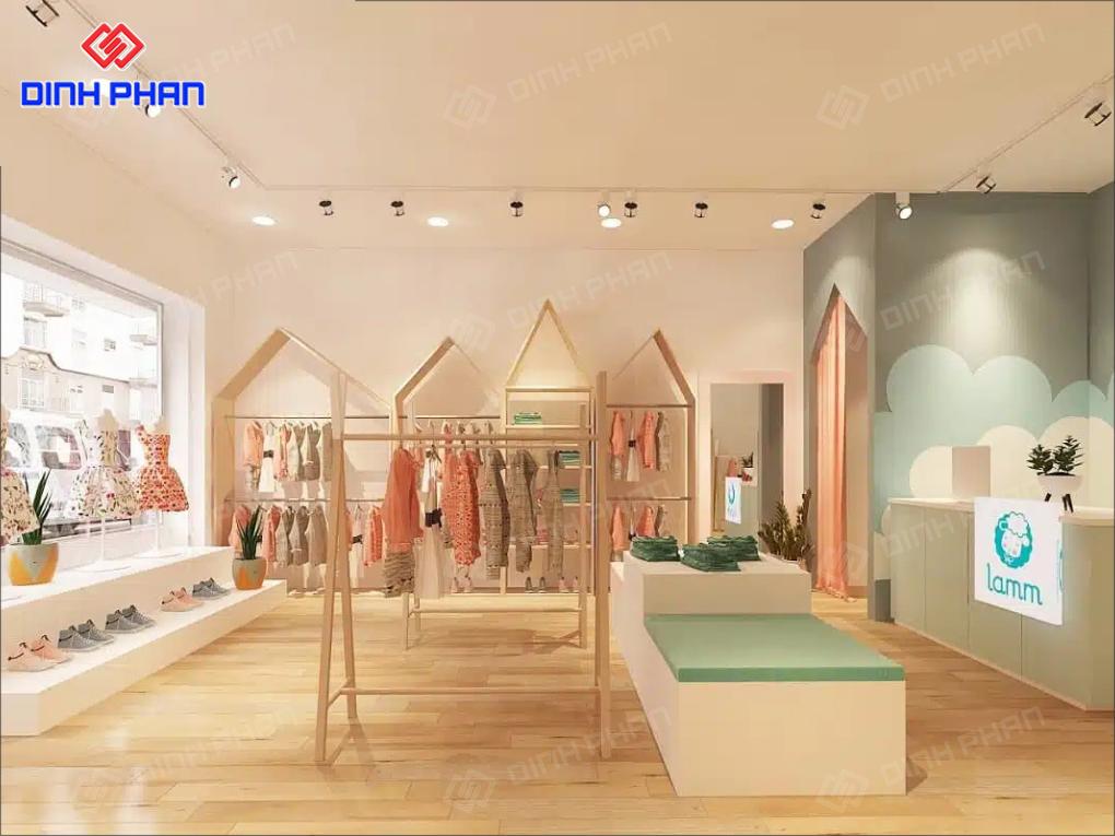 25+ Mẫu Thiết Kế Shop Quần Áo Trẻ Em Đẹp, Thời Thượng