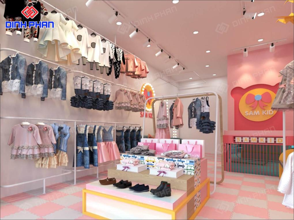 25+ Mẫu Thiết Kế Shop Quần Áo Trẻ Em Đẹp, Thời Thượng