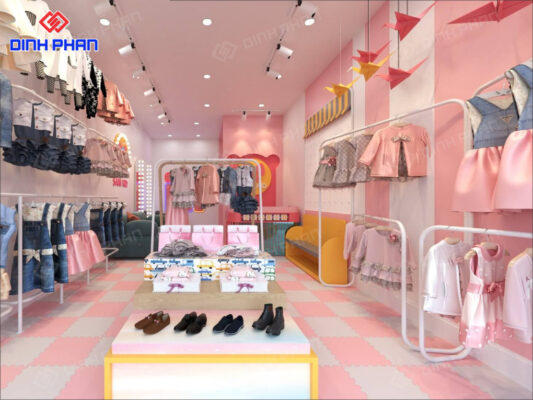 25+ Mẫu Thiết Kế Shop Quần Áo Trẻ Em Đẹp, Thời Thượng