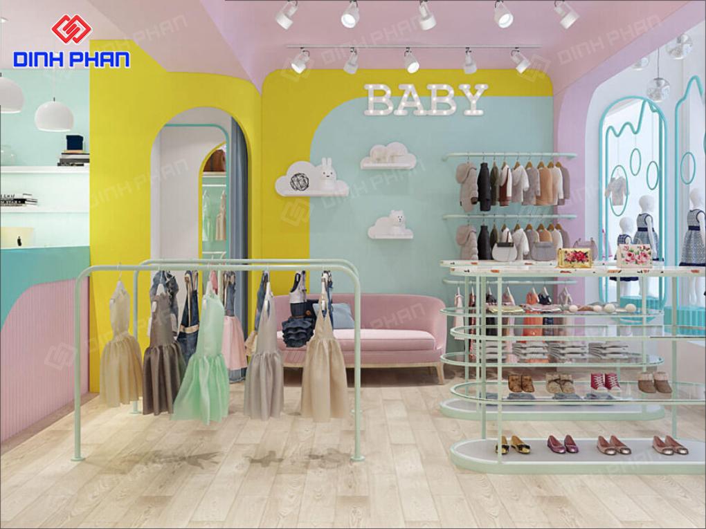 25+ Mẫu Thiết Kế Shop Quần Áo Trẻ Em Đẹp, Thời Thượng