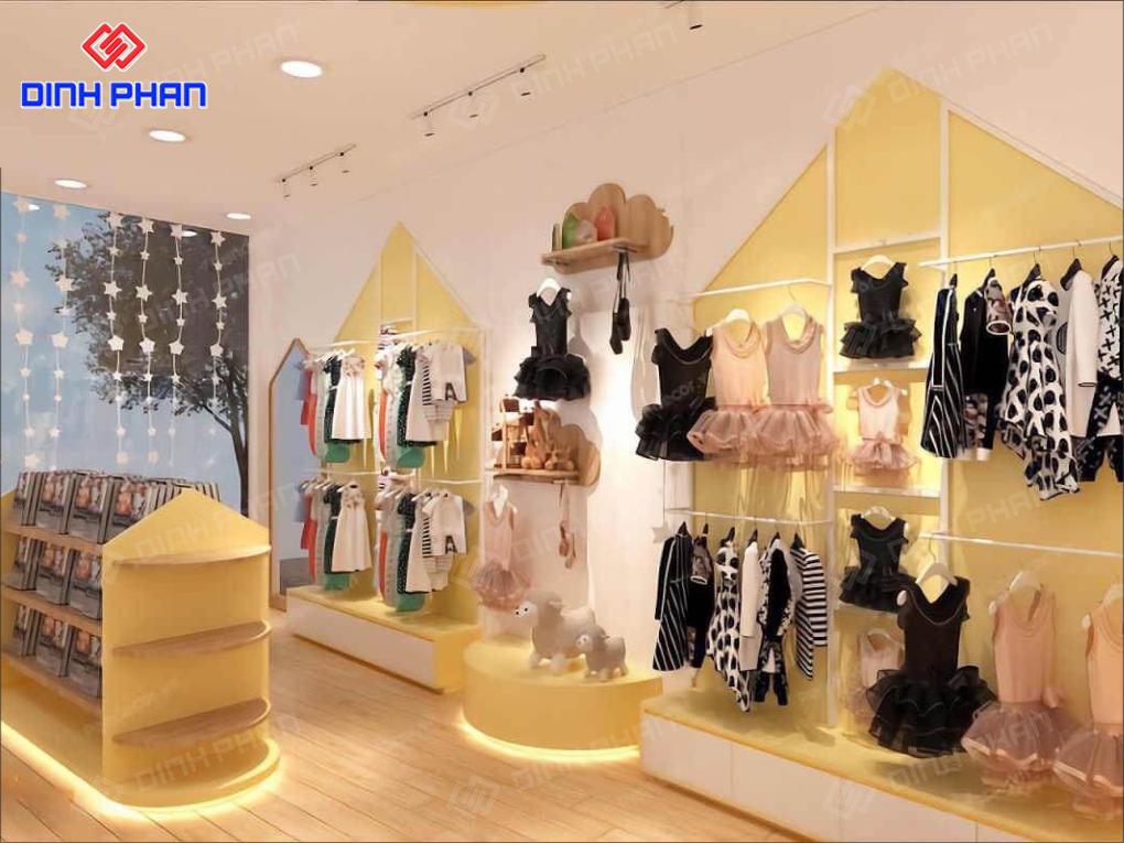 25+ Mẫu Thiết Kế Shop Quần Áo Trẻ Em Đẹp, Thời Thượng
